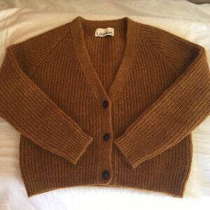 L'Envers Anna mohair cardigan in Amber